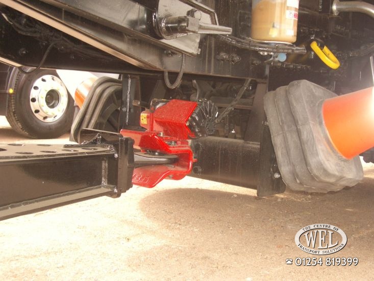 Spojenie oja prívesu a ťažného závesu